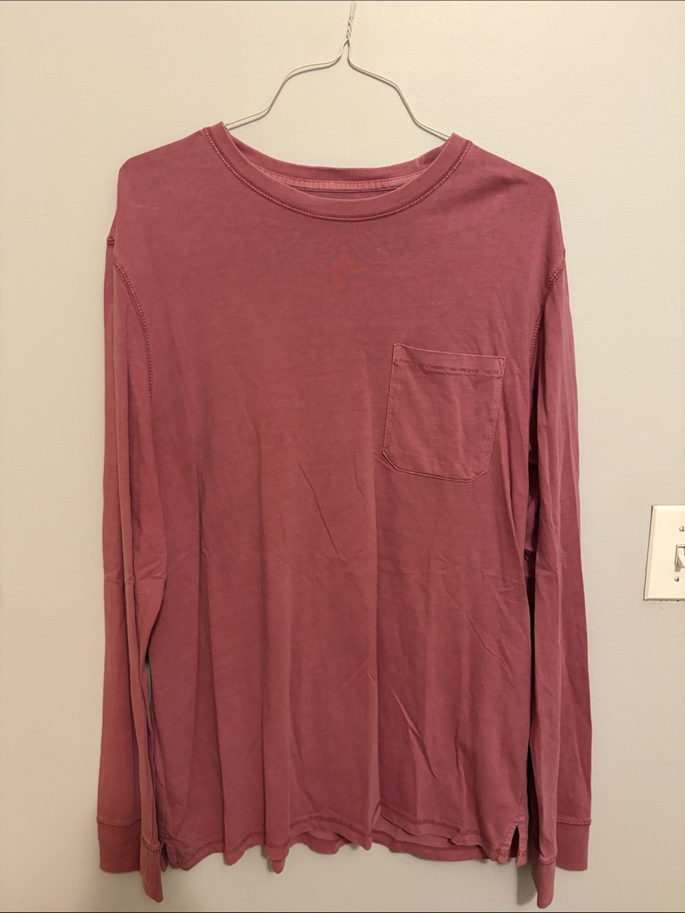 Goodfellow & Co Long Sleeve Pocket Tee - Mauve